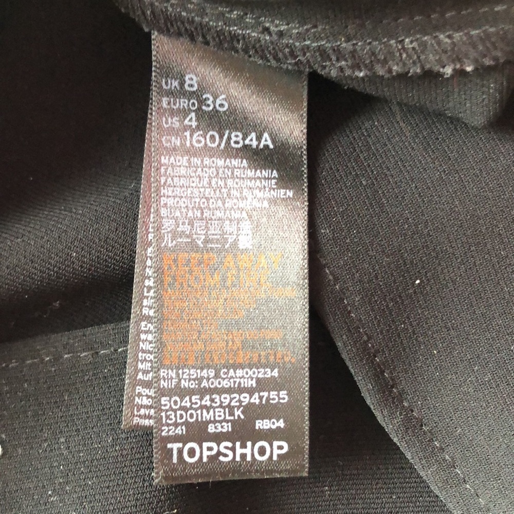 Topshop Ruffle Cold Shoulder Top - Picture 6 of 8